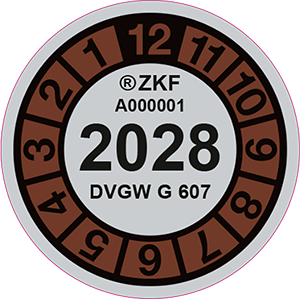 Naklejka zgodna z normą G607