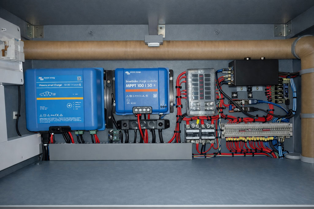 Instalacja elektryczna Victron w kamperze